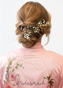 Bridesmaid hair
